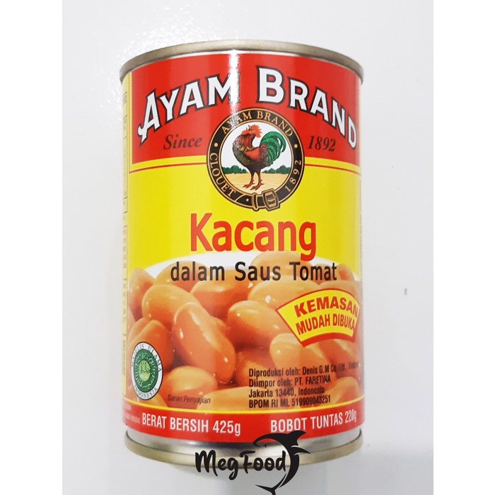 

Kacang Panggang Kaleng | Baked Beans Ayam Brand 425g