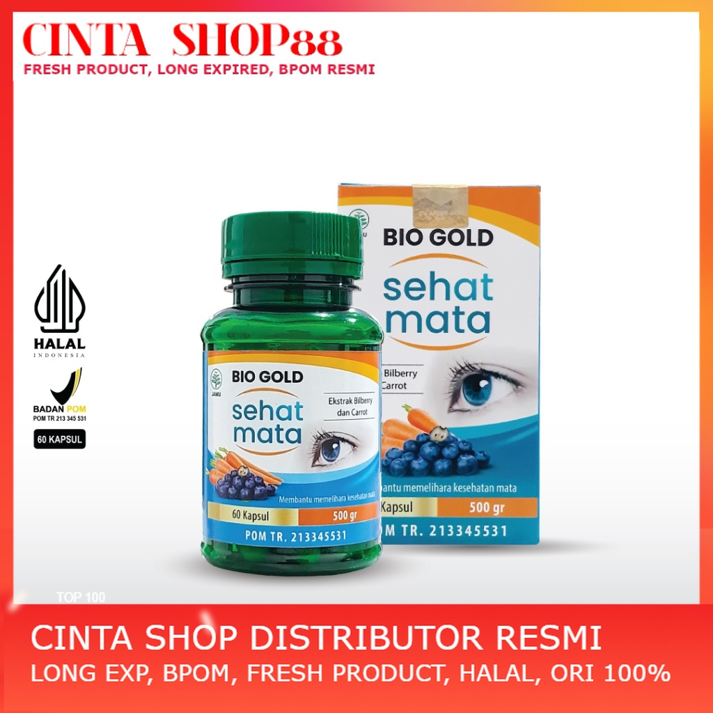Kapsul Sehat Mata Bio Gold Ekstrak Blueberry dan Wortel