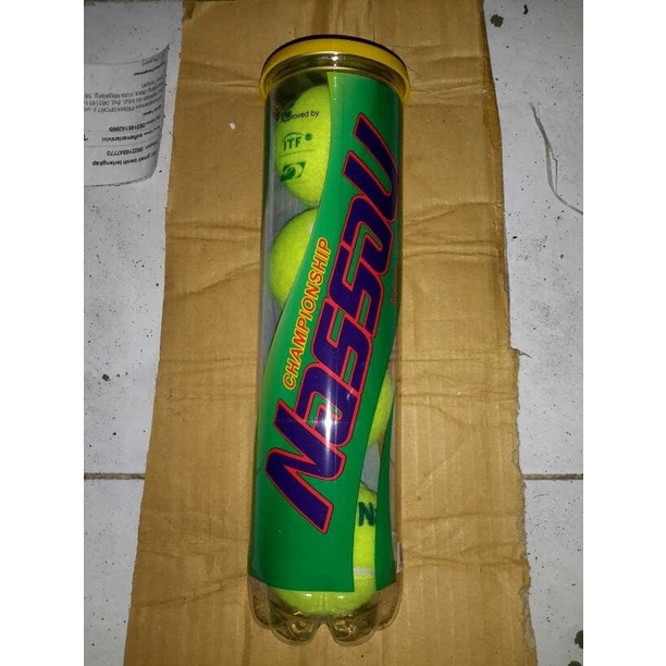 ✨LARIS✨ -bola tennis tenis lapangan nassau tutup kuning isi 4 bh bola