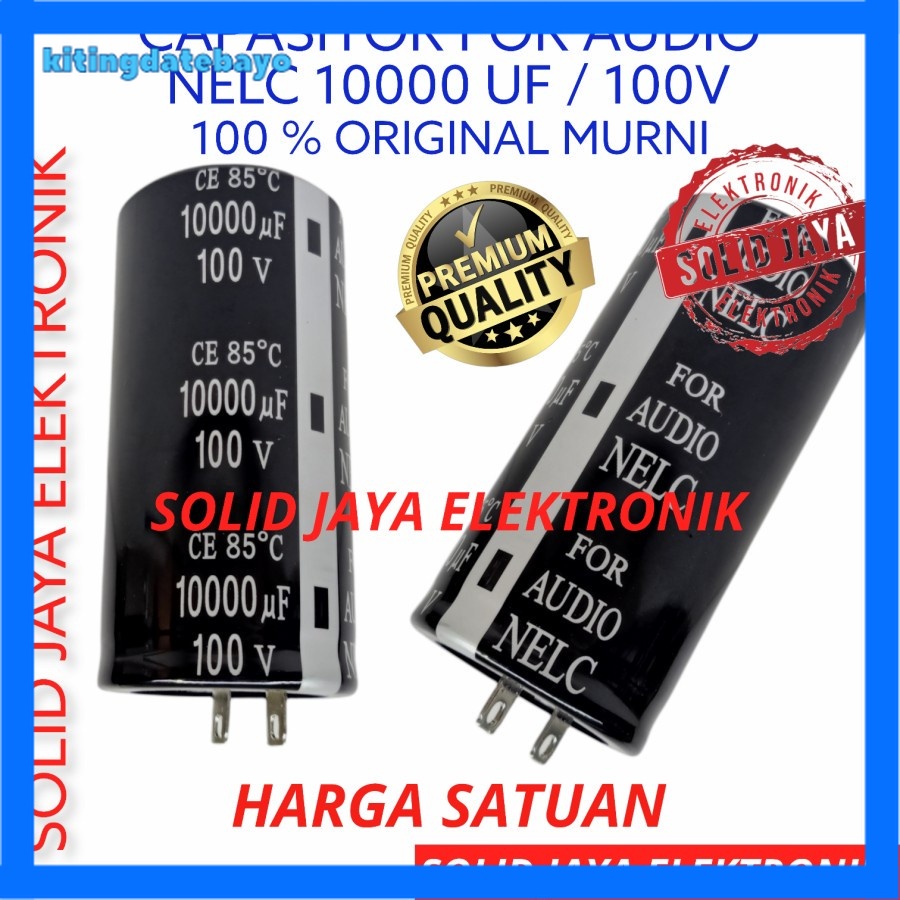 Elco Capasitor 10000Uf 100V Nelc 10000 Mikro Micro Uf 100 V Elko Original Murni 10000 Uf Mikro Farad