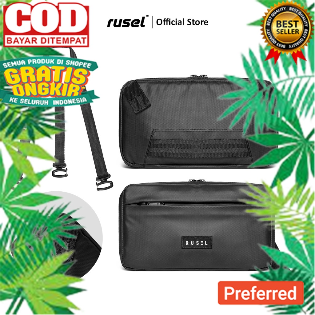 HEYRUS RUSEL I Sling Bag Aruna Lite I Clutch Bag Pria Wanita// HAND BAG / TAS TANGAN MURAH / TAS PRI