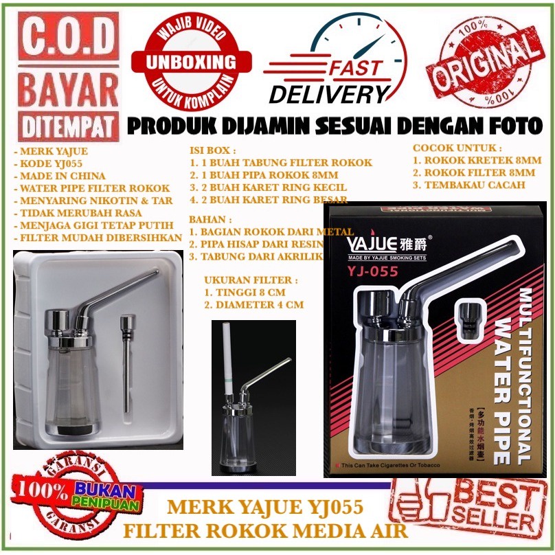 YAJUE YJ055 PIPA FILTER SARINGAN ASAP MEDIA AIR UNTUK 8MM DAN TMBKO CACAH
