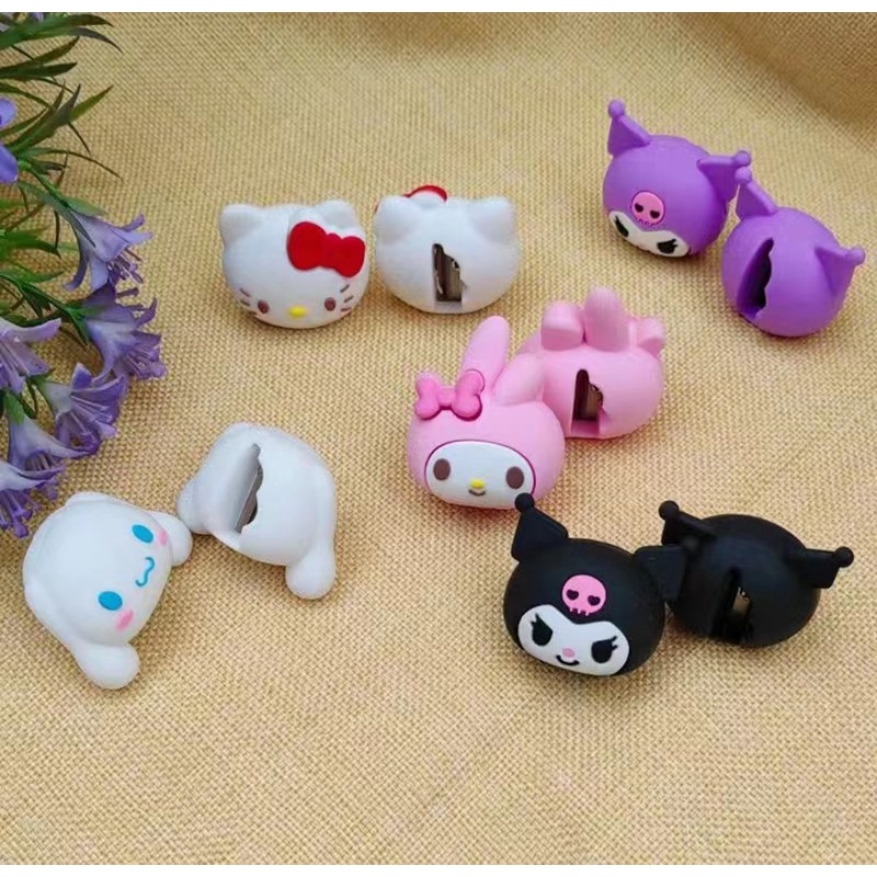 

( UNIQ ) ( 2 IN 1 ) PENGHAPUS + RAUTAN PENSIL DALAM SATU BENTUK KEPALA KARTUN SANRIO LUCU