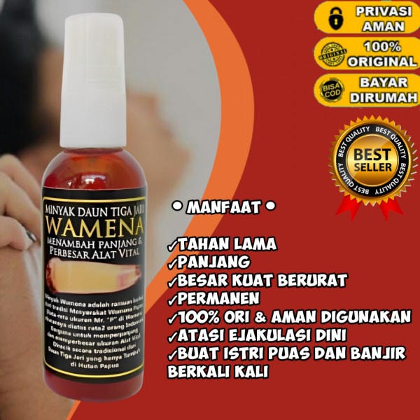 TOP minyak wamena daun tiga jari 100% ori pembesarpenis obat pembesar mr p