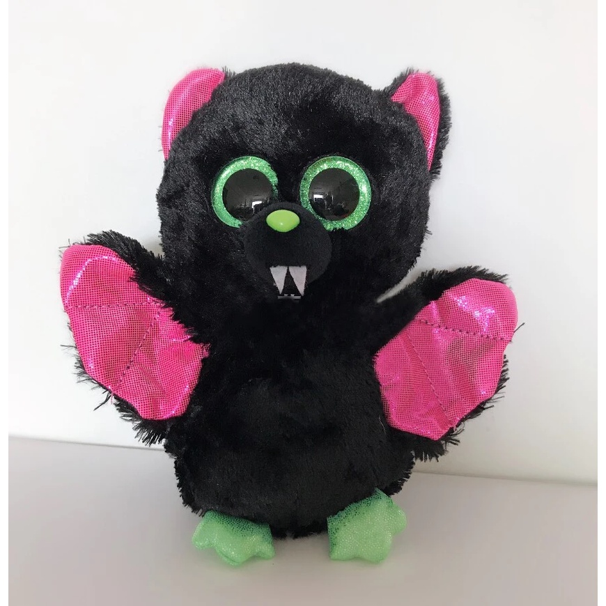15 CM Ty Beanie Big Eyes Dark Cat Spider Bat Dragon Leopard Halloween Style Appease Baby Cute Plush 