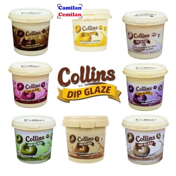 

Collins Dip Glaze Choco Crunchy Topping Kue Donut Pisang 1 kg