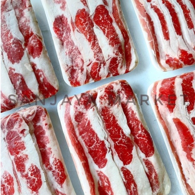 

Daging sapi slice tipis Yoshinoya US Yakiniku impor