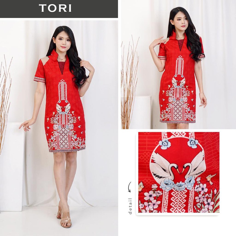 Tori Dress Wanita Batik Couple Modern Dress Batik Modern