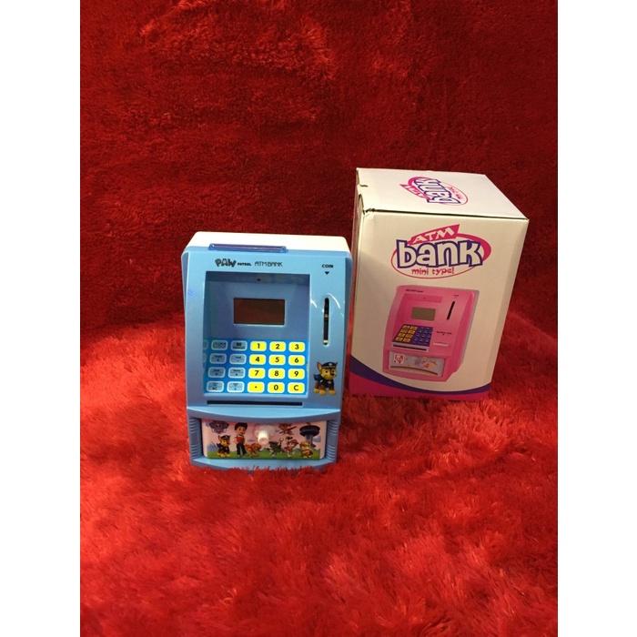 mainan anak cewek perempuan tas atm bank brangkas celengan mini - Brangkas Mini