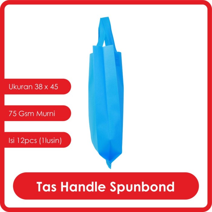 

GOODIE BAG SPUNBOND HANDLE LUSINAN 38x45 / Tas Belanja Press