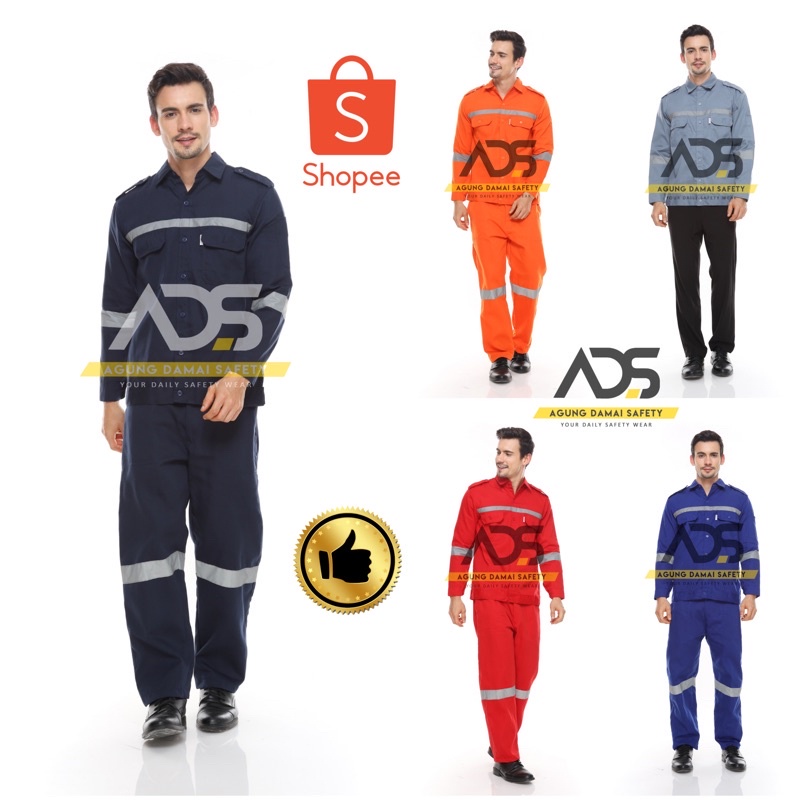 Safety Setelan Wearpack Safety / Wearpack Setelan / Wearpack Baju dan Celana