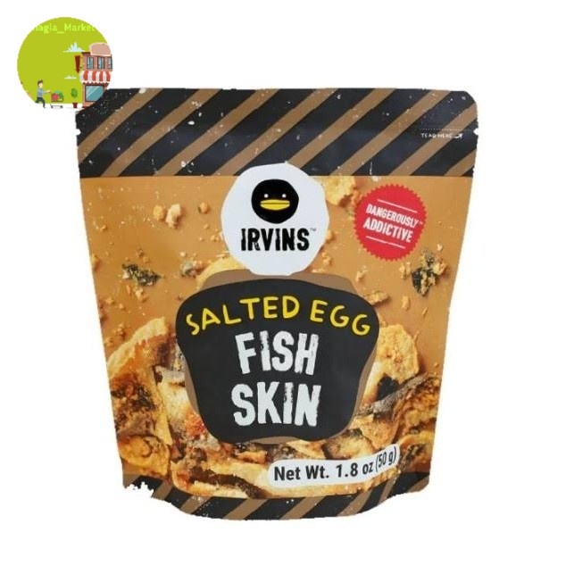 

Irvins Salted Egg Fish Skin 50gr 1,8OZ