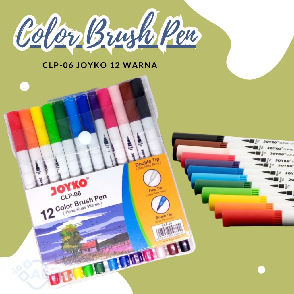 

Joyko Color Brush Pen 12 Warna