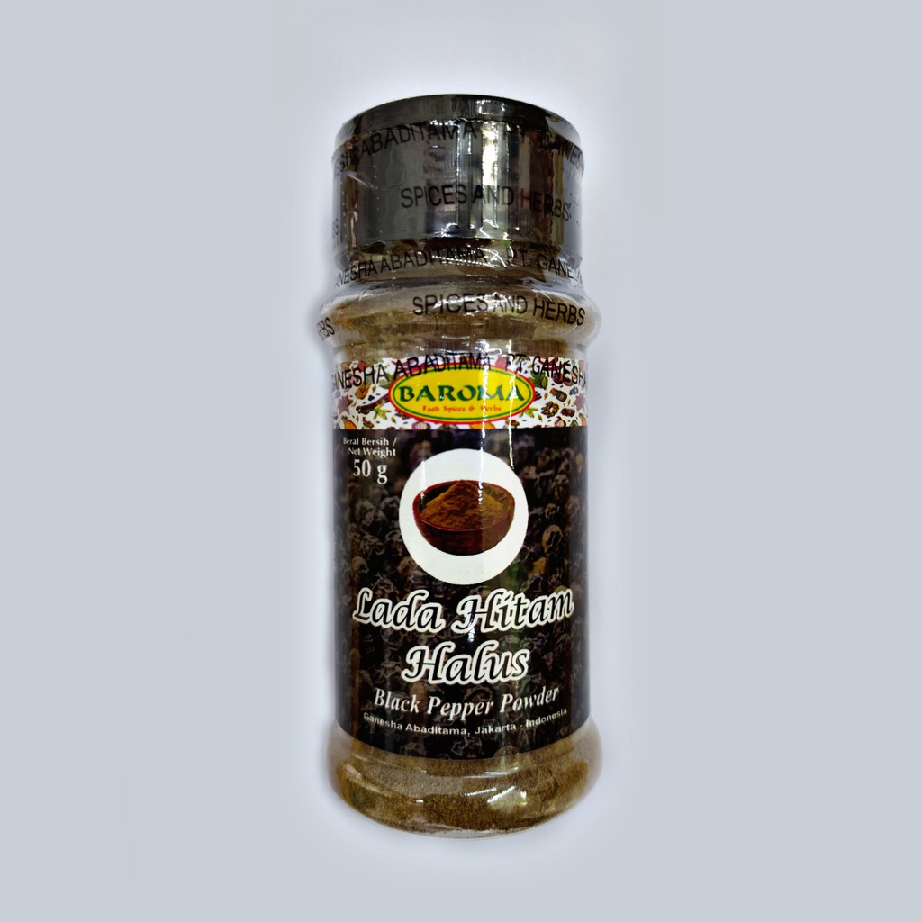 

Lada Hitam Halus 50 Gr - Baroma Bumbu Rempah