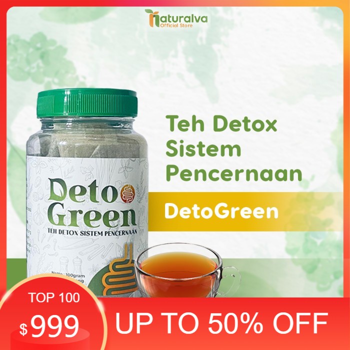 

DetoGreen Teh Sistem Pencernaan Herbal dan Madu untuk Detox - Teh DetoGreen gs
