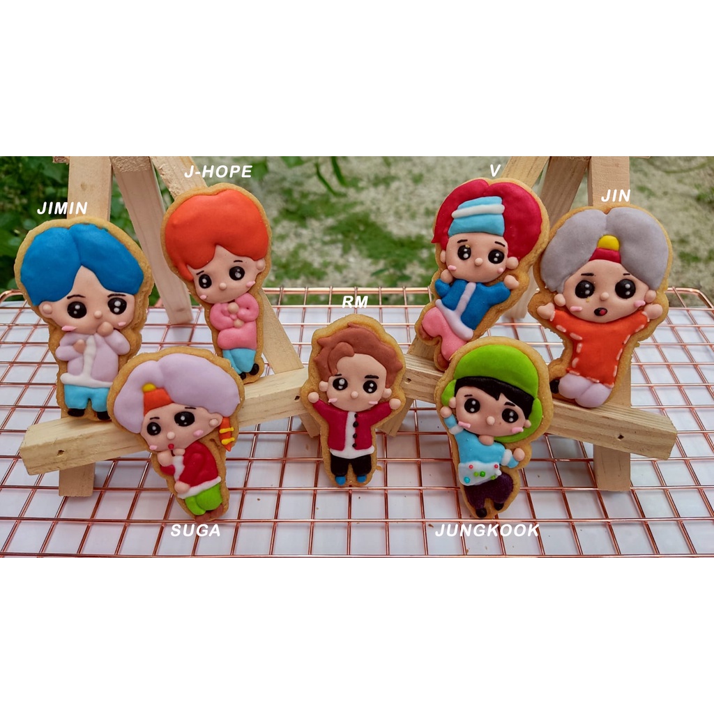 

Cookies BTS Tiny caracter Mini set isi 7 pcs
