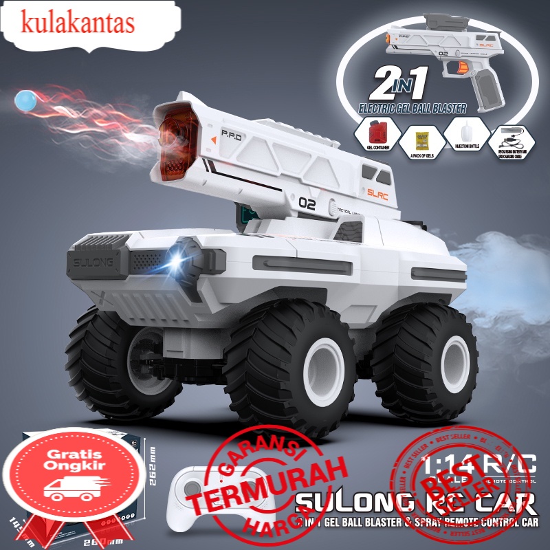 TERMURAH FREE BATERAI REMOTE RC 2in1 Spray & Gel Bluster Sulong Car