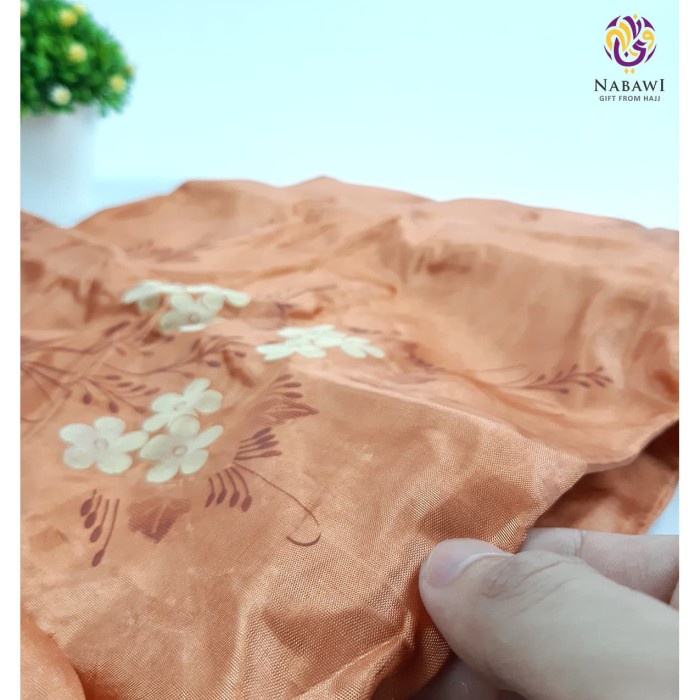 Parcel Mukena Parasut Lukis + Sajadah Sujud Mini Oleh Oleh Haji Umroh