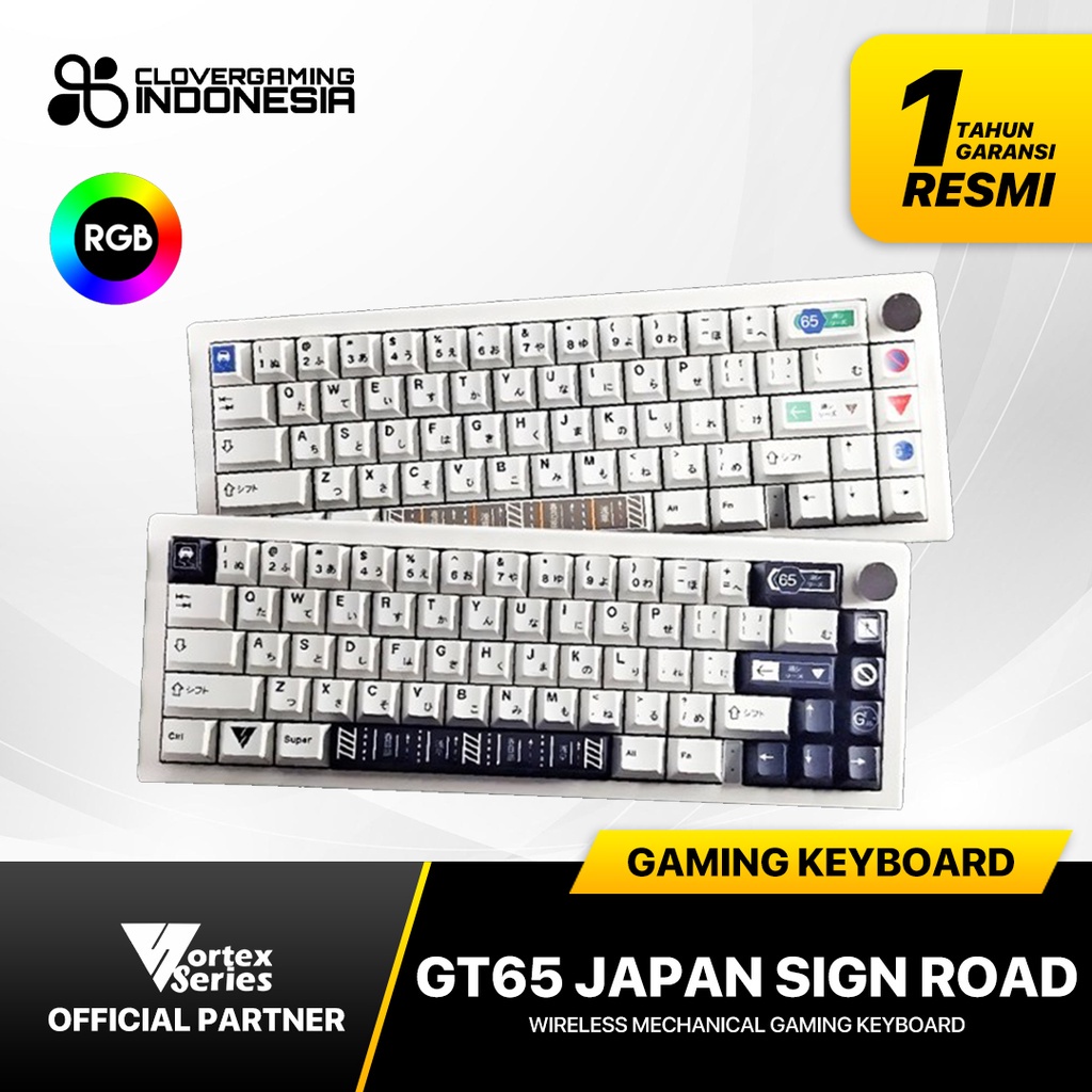 Vortexseries GT65 Japan Sign Road GT-65 Mechanical Gaming Keyboard
