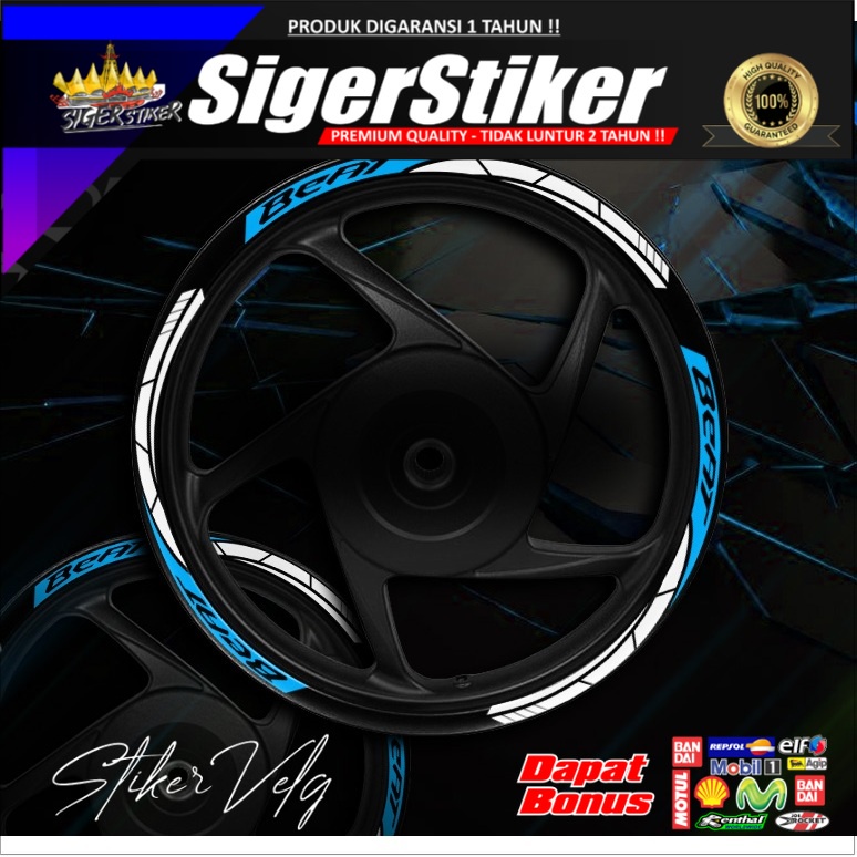 Stiker Velg Beat Edisi Terbatas Sticker Cutting PELAK