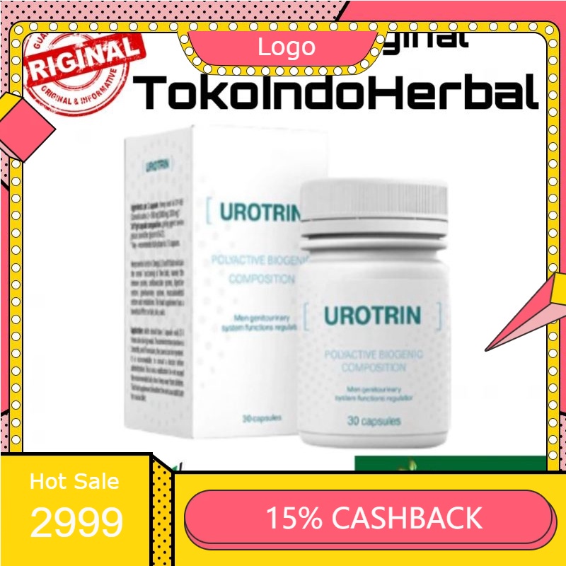 UROTRIN Obat Herbal Alami Asli Original Telah Lulus Uji BPOM