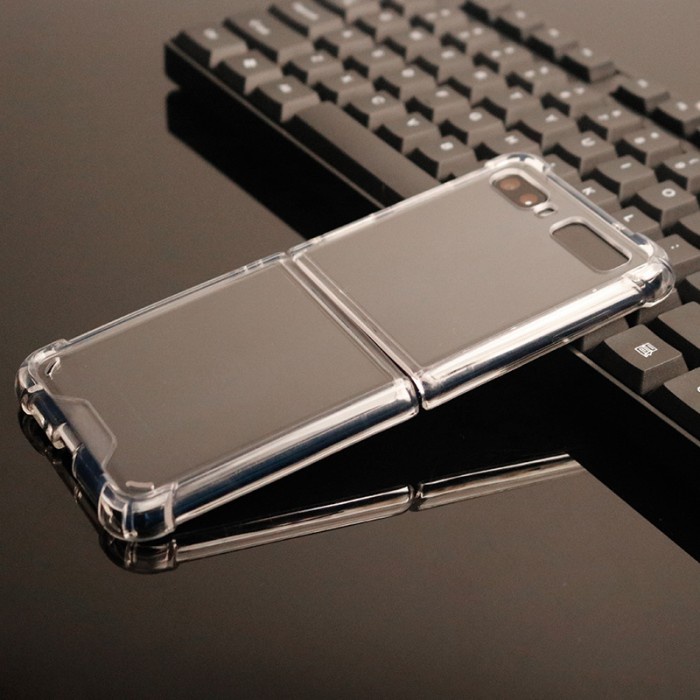 SoftCase Samsung Z Flip 1 Clear Case Transparant Anti Crack Casing