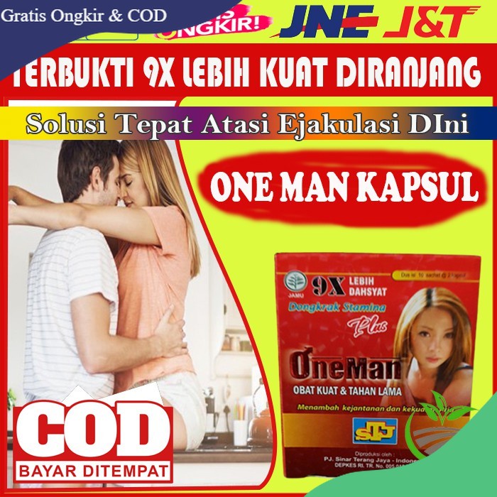 Penambah Stamina Pria Dewasa Kapsul One Man Asli Original Ori Ramuan Kesehatan Herbal Laki Laki