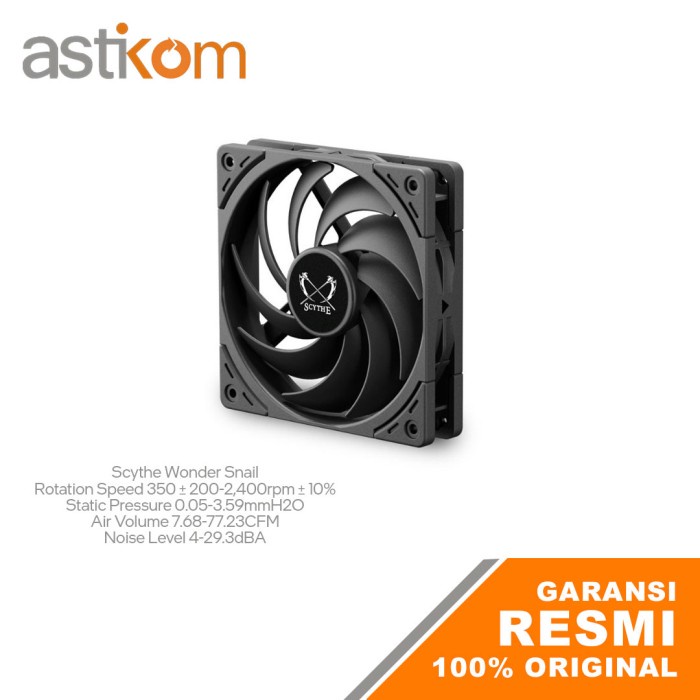 Fan Case Scythe Wonder Snail 120 Black