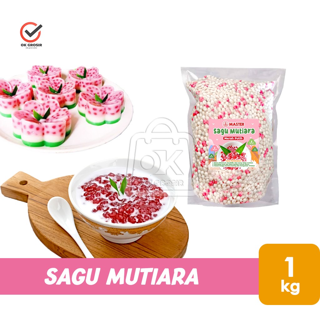 

Sagu Mutiara Merah Putih / Sago Pearl (1 Kg)