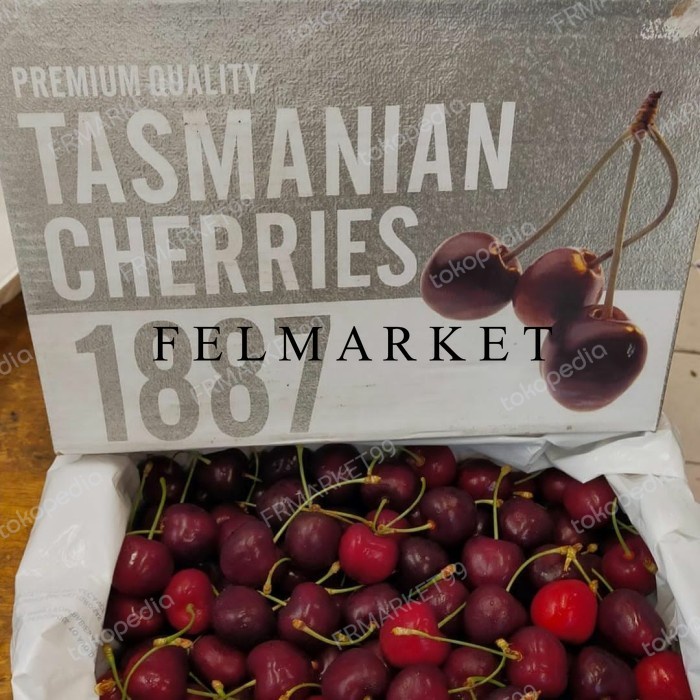 

Cherry Tasmanian 1887 Cherries Fresh | Buah Cherry Tasmanian 2 Kg