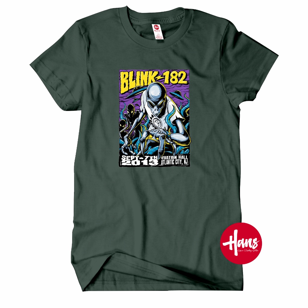 KAOS BAND BLINK 182  - MUSIC MERCH / BAJU BLINK 182 / UNISEX / TERLARIS / B182 Vol.5 / Hans.Sablon