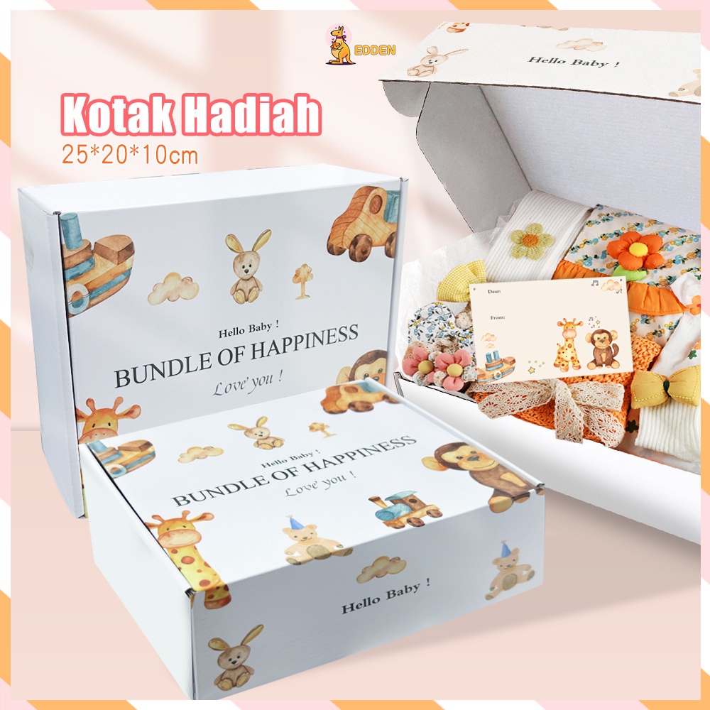 

Edden Kardus 25x20x10 cm Kardus kemasan kotak hadiah kado Gift box Hampers