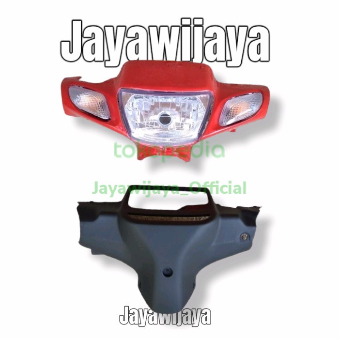Batok kepala depan belakang FIZR set reflektor Warna Merah bagus