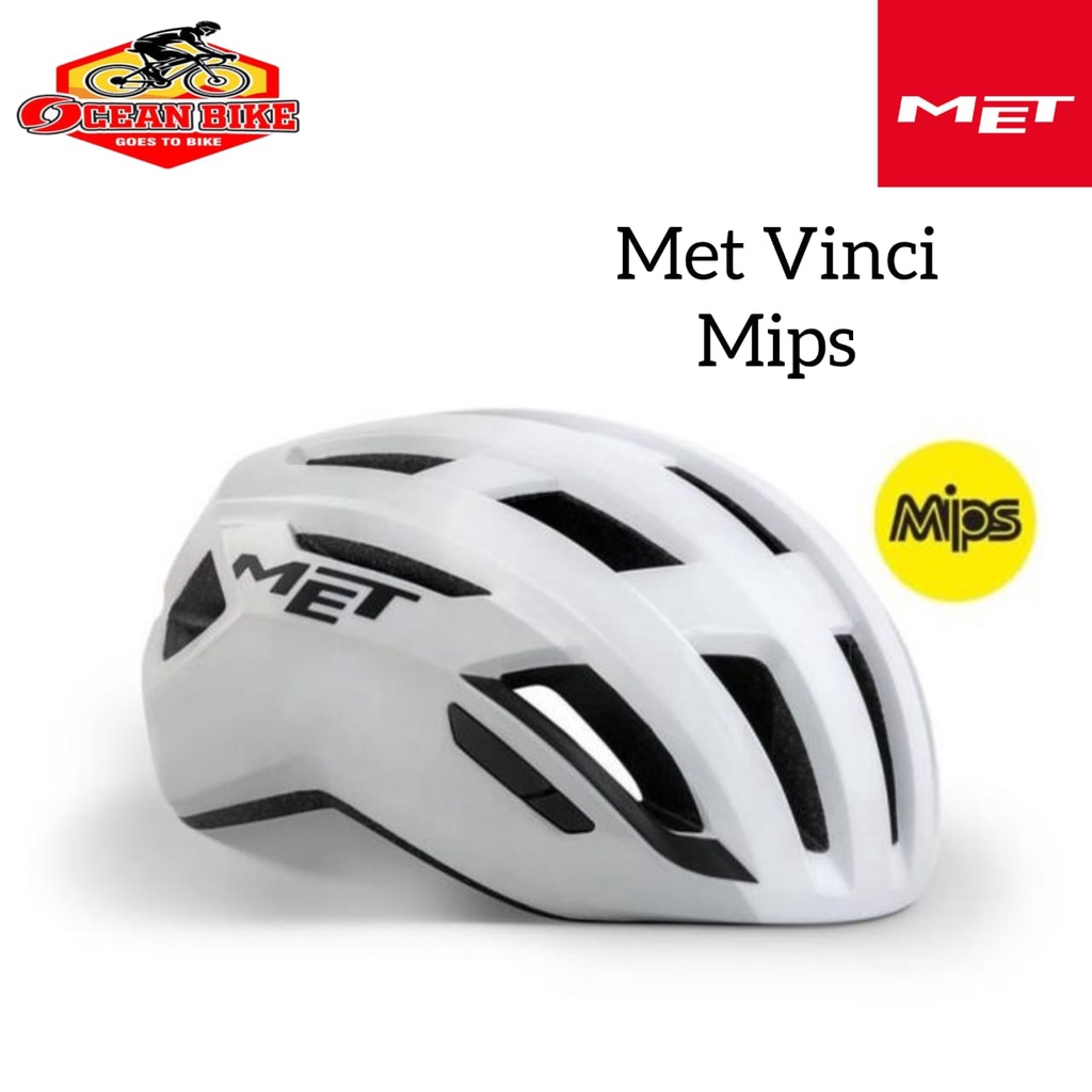 MET Vinci Original Helmet Mips New Black White Helm Sespeda Lipat Mtb Roadbike BICYCLE HELMET ROAD BIKE MTB SELI