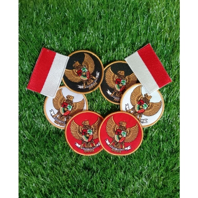 Bordir Logo Garuda Logo Bendera Bordir