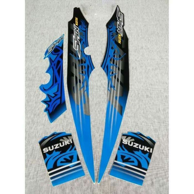 STRIPING STICKER SUZUKI SPIN 125 NR STRIPING LIS BODY STIKER SUZUKI SPIN 125 NR