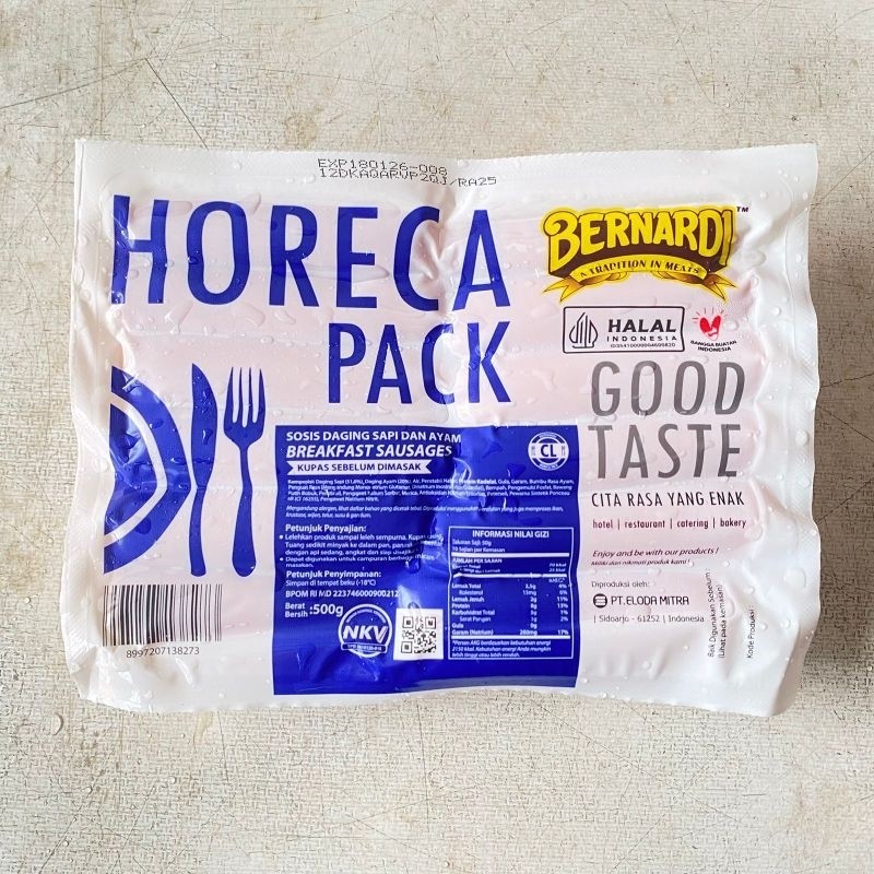 

Horeca Pack Bernardi Sosis Breakfast Cocktail CL 500gr