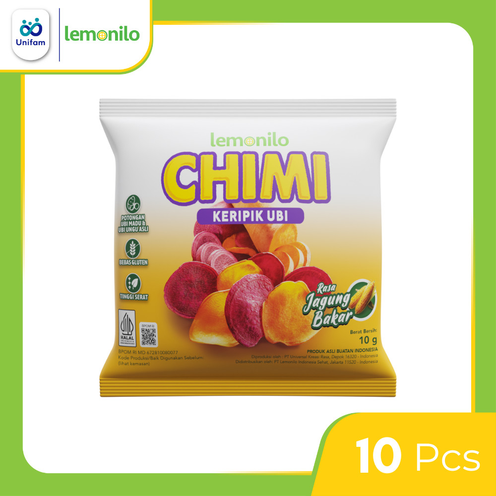 

Lemonilo Chimi Keripik Ubi Jagung Bakar Renceng isi 10 Pack
