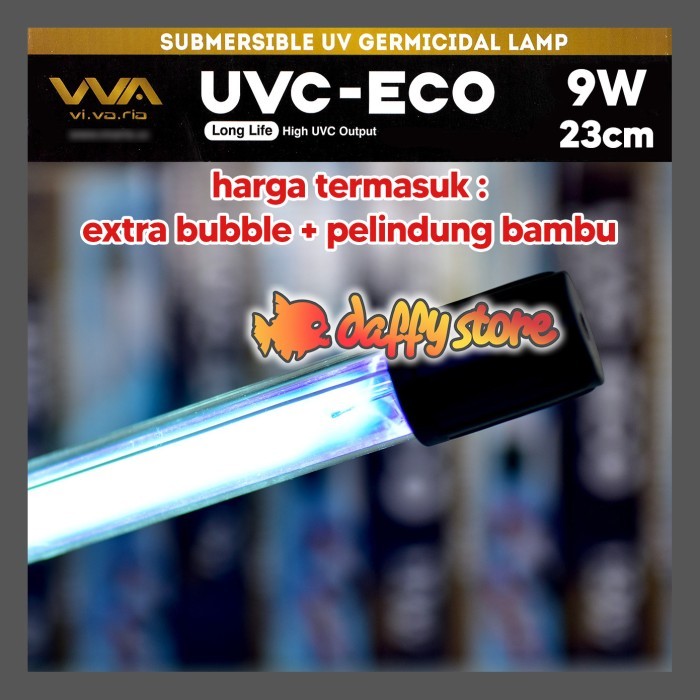 Lampu UV 9W VIVARIA UVC ECO 9 Watt sterilizer akuarium kolam