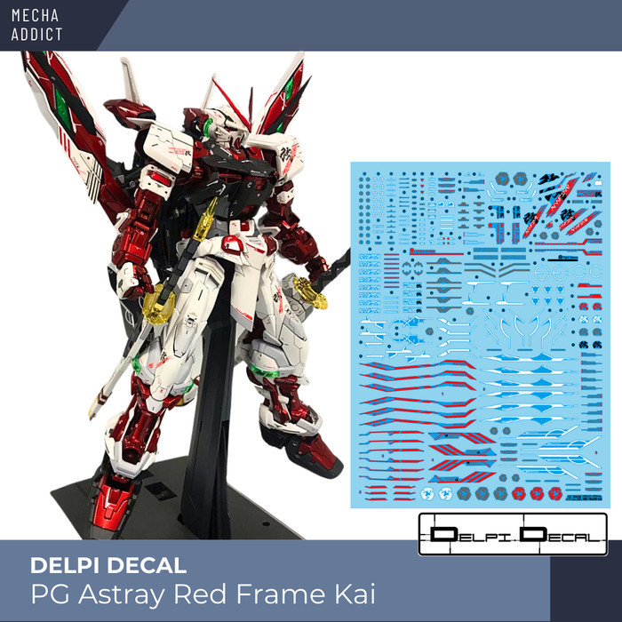 Water Slide Decal PG Gundam Astray Red Frame Kai by DELPI