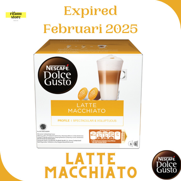 

READY STOCK!!! Nescafe Dolce Gusto Capsule Coffee ndg Original All varian 1 Box - Latte Macchiato