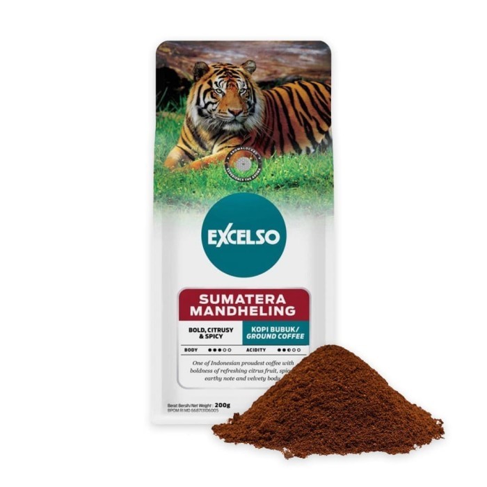 

READY STOCK!!! Excelso Kopi Sumatera Mandheling Bubuk 200G