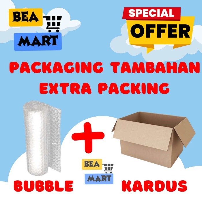 

EXTRA PACKING / Packing Tambahan | BUBBLE + KARDUS | Agar Paket Lebih