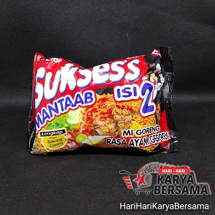 

MIE INSTAN SUKSES'S MIE AYAM GORENG ISI 2 RASA AYAM GEPREK 126GR