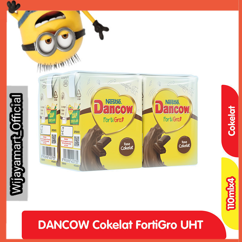 

Nestle Dancow FortiGro Susu UHT Cokelat Kotak 4 x 110 ml