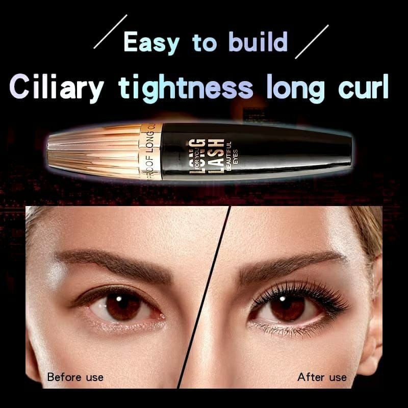 [JO] Maskara 4D Silk Fiber Waterproof Eyelash Mascara Waterproof Maskara Pemanjang Bulu Mata Alami/ 