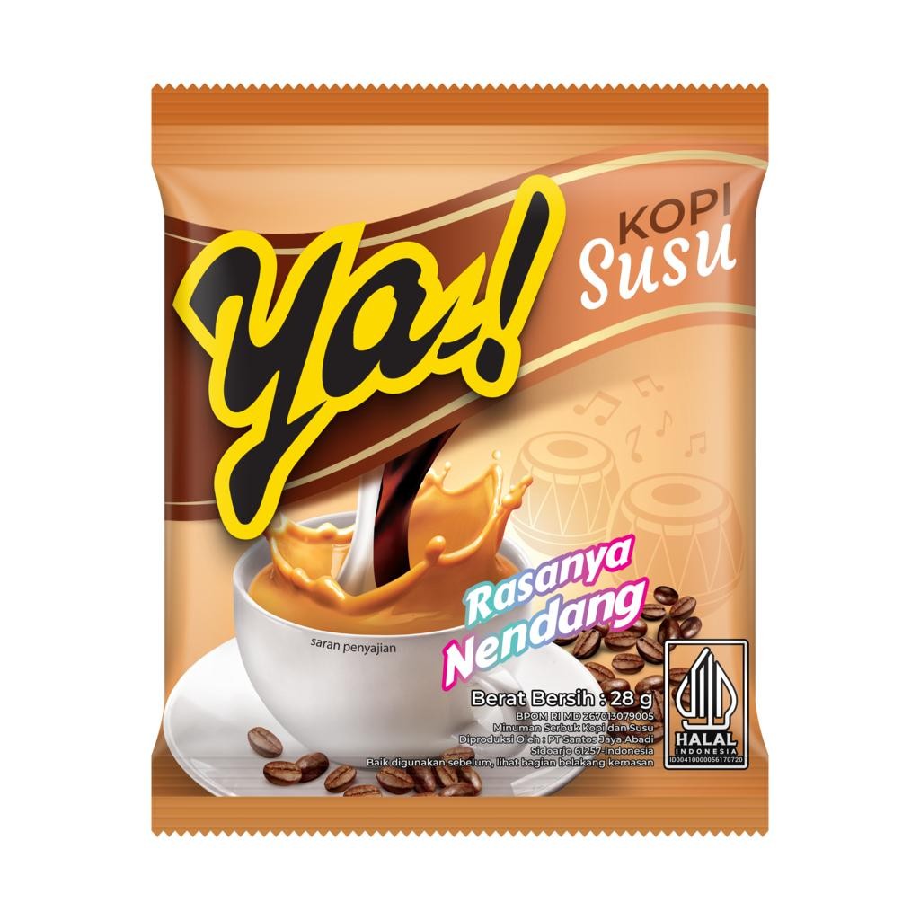 

KOPI YA! KOPI SUSU 28 GRAM/SACHET 1 RTG ISI 10 BIJI RASANYA NENDANG