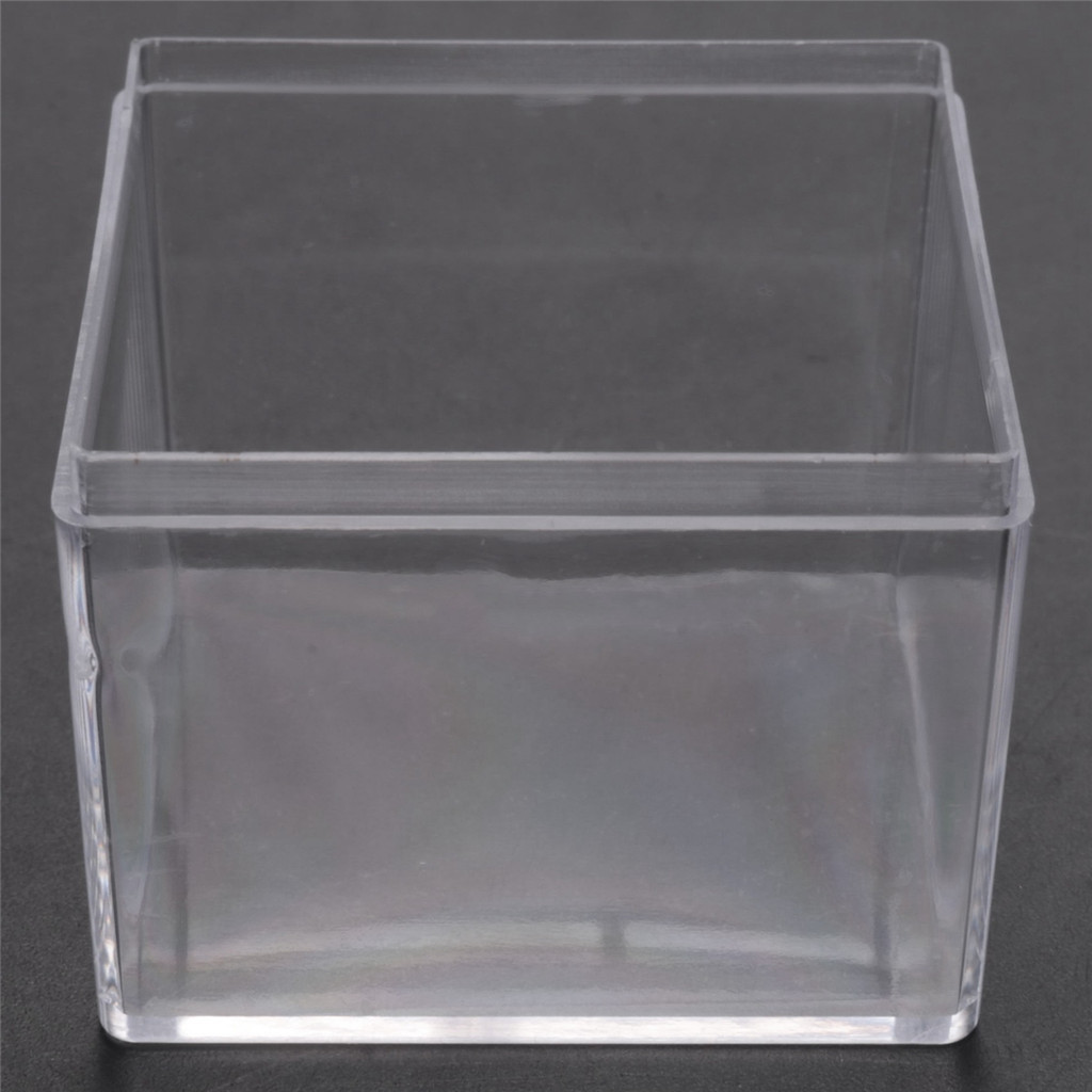 

24 Pcs Square Transparent Plastic Packing Box Candy Box Jewelry Box Party Gift Birthday Gift Box