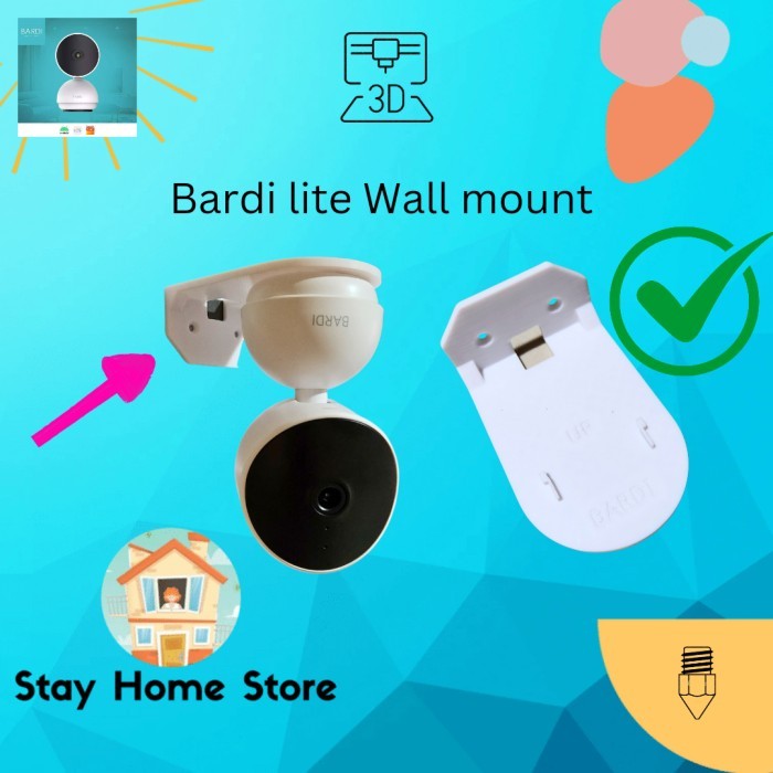 

Bardi Lite ipcam ll mount bracket tembok - L-LITE-MICRO, Putih