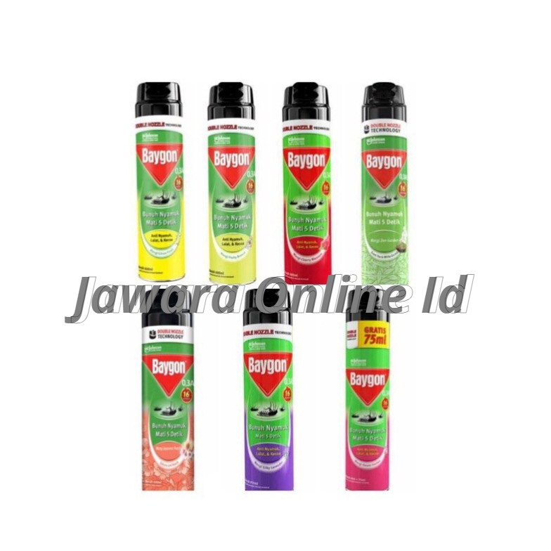 Baygon Aerosol 600ml Obat Nyamuk Baygon Spray Anti Nyamuk & Serangga